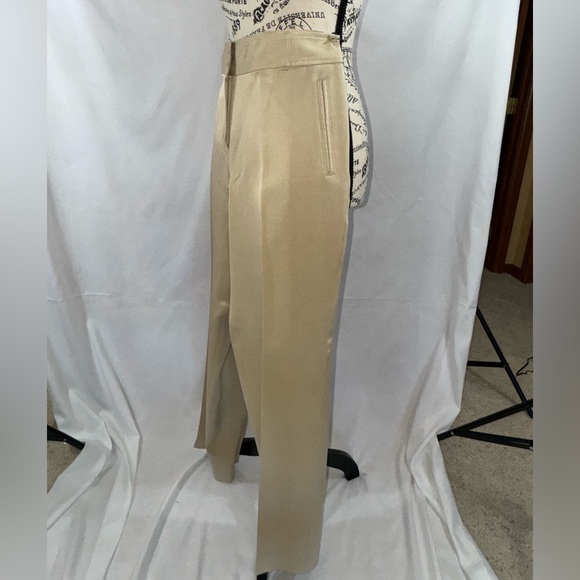EUC: Dressy Tommy Bahamas Tan 100% Silk Pants - Picture 2 of 6